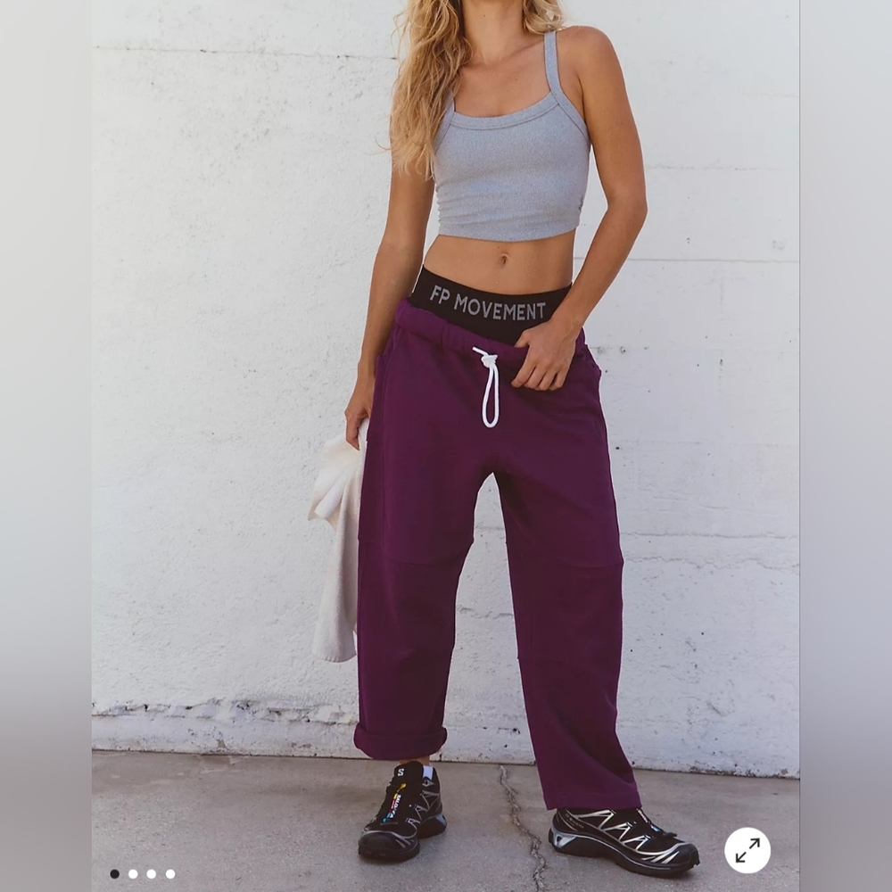 Free People Top Score Barrel Pants